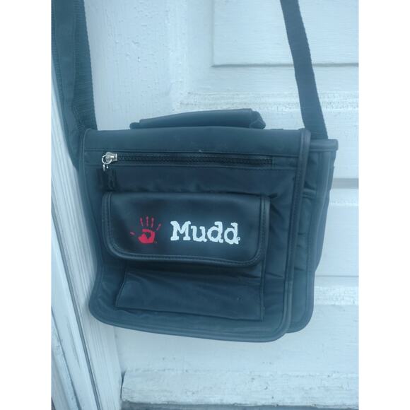 Vintage Mudd Crossbody Messenger Black Back - Picture 3 of 12